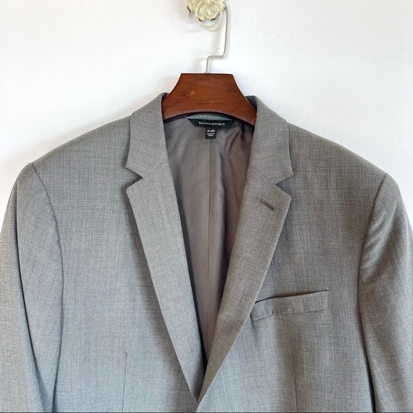 BANANA REPUBLIC Blazer Tollegno 1900 Extra Fine Merino Slim Fit 44R - Picture 2 of 16